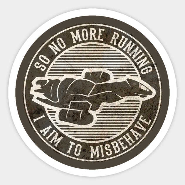 Misbehave Badge V2 Sticker by mrninja13